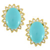 Kenneth Jay Lane Large Cabochon Earrings