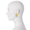 Kenneth Jay Lane Crystal Lion Head Earrings