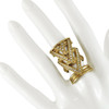 House of Harlow 1960 Pave Chevron Ring