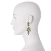 Elizabeth Cole Antique Navette Cluster Earrings