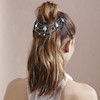 Jennifer Behr Mara Gunmetal Crystal Drape Headpiece