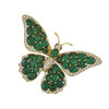 Ciner Emerald Butterfly Brooch