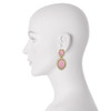 Ciner for Sophie Baby Pink Cabochon Earrings