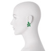 Siman Tu Green Aventurine Button Earrings