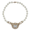 Ciner Large Crystal Pearl Necklace