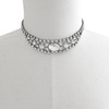 Jennifer Behr Crystal Gunmetal Mickala Chain Choker