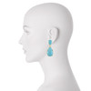 Kenneth Jay Lane Turquoise Cabochon Drop Earrings