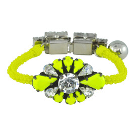 Shourouk Baraka Zoe Neon Yellow Bracelet