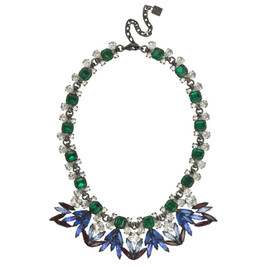 Dannijo Dina Emerald Sapphire Necklace