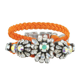 Shourouk Baraka Karma Neon Orange Bracelet