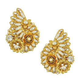Miriam Haskell Pearl Swirl Earrings