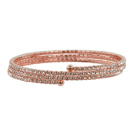 Lisa Freede Rose Gold Triple Crystal Wrap