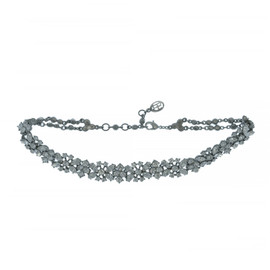 Ben-Amun Crystal Cluster Choker Necklace