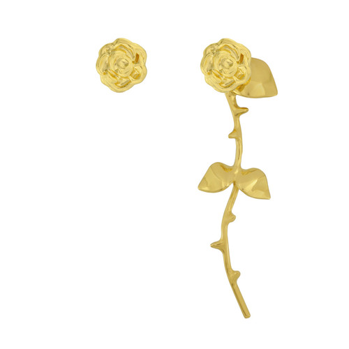Smith/Grey Marina Gold Rose Earrings