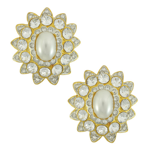 Kenneth Jay Lane Starburst Crystal Earrings