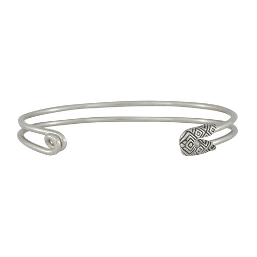 House of Harlow 1960 Silver Safety Pin Stack Bracelet