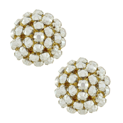 Miriam Haskell Dome Cluster Earrings