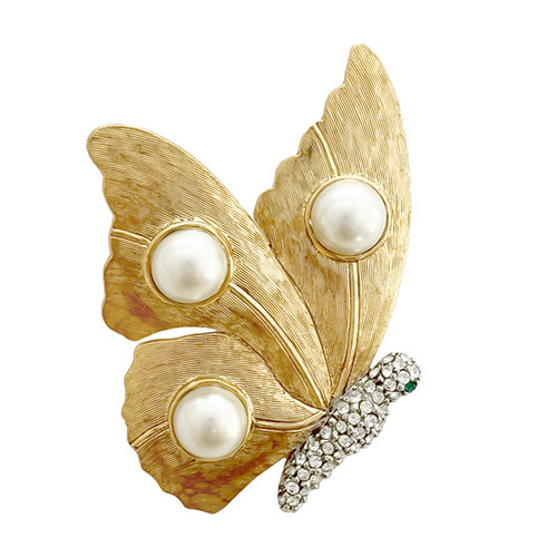 Kenneth Jay Lane Butterfly Brooch