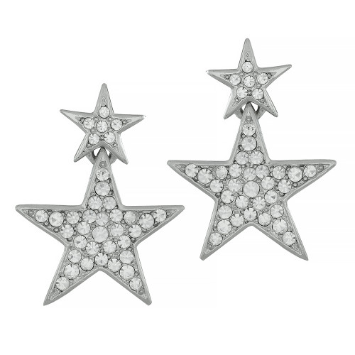 Kenneth Jay Lane Double Star Earrings