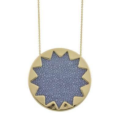 House of Harlow 1960 Blue Sunburst Necklace display picture 1