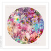 Flora original digital work on beige with unframed | Kate Barry Artist
