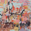 Cacophony 1 | 86 cm x 86 cm | Acrylic and ink on canvas 2025
