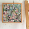 Kate Barry Artist | Bleached | 34 cm x 34 cm | Framed | Oil and acrylic on linen