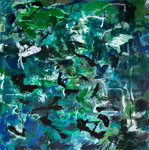 Double Bolt | 125 cm x 125 cm | Framed | Oil on canvas 2024
