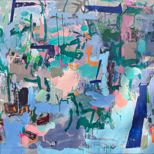 Edge of Nowhere | 125 cm x 125 cm | Acrylic and ink on canvas 2025