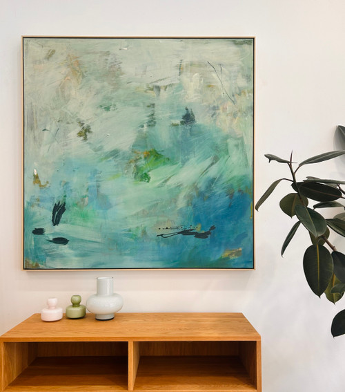 New Dawn | 125 cm x 125 cm | Framed | Oil on canvas 2025