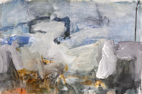 Bruny 1 | Ink, Pigment Chalks and Acrylic on Archival Paper 2026