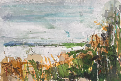 Bruny 3 | Ink, Pigment Chalks and Acrylic on Archival Paper 2026