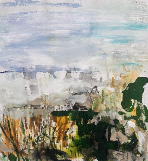 Shifting Light | Ink, Pigment Chalks and Acrylic on Canvas 2026