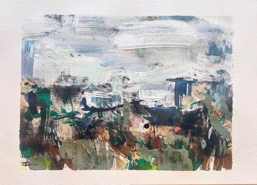 Bruny 14 | Ink, Pigment Chalks and Acrylic on Archival Paper 2026