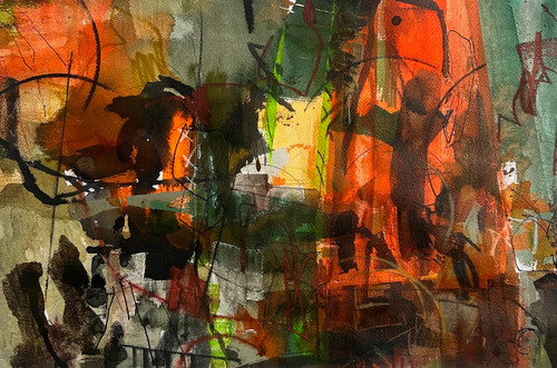 Merged | Ink, Pigment Chalks and Acrylic on Archival Paper 2026