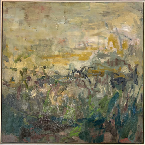 Echoed Land | 102 cm x 102 cm | Framed | Oil on canvas 2026
