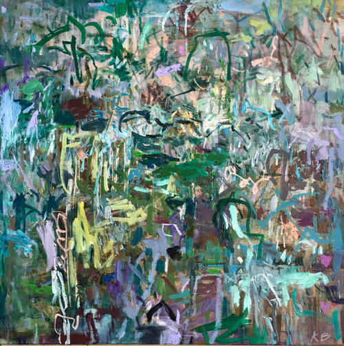 Bush Reverie | 78 cm x 78 cm | Framed | Oil and acrylic on canvas