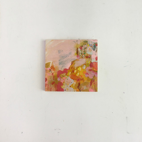 lyrics | 20 cm x 20 cm x 1.5 cm | Oil, acrylic and pencil on board