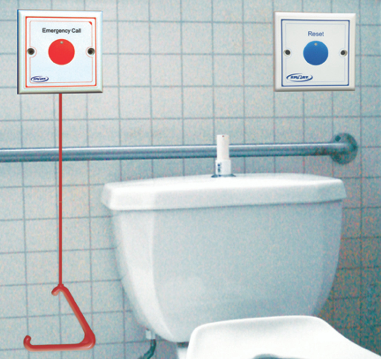 Wireless Bathroom Pull Cord Call Button 0612