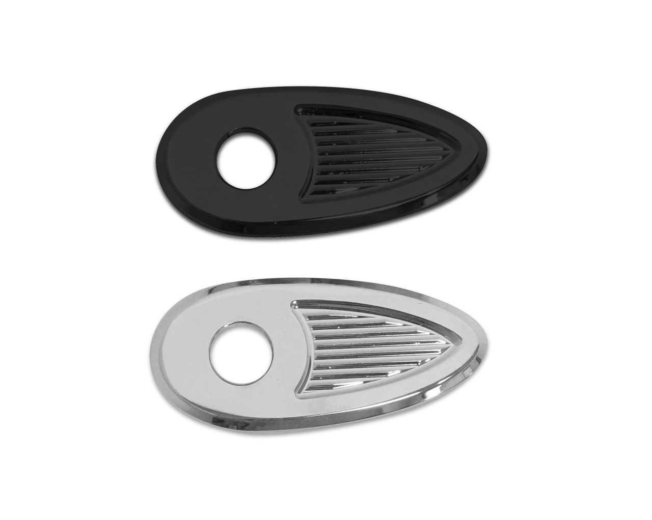 Kodlin Fender Struts Rear Turn Signal Adaptor / Cover Plate Black