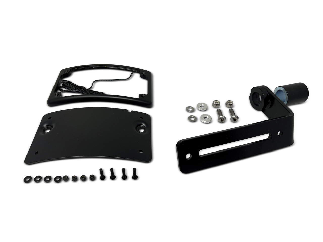 パーツ kodlin Kodlin Complete Curved License Plate Kit in Black for M8