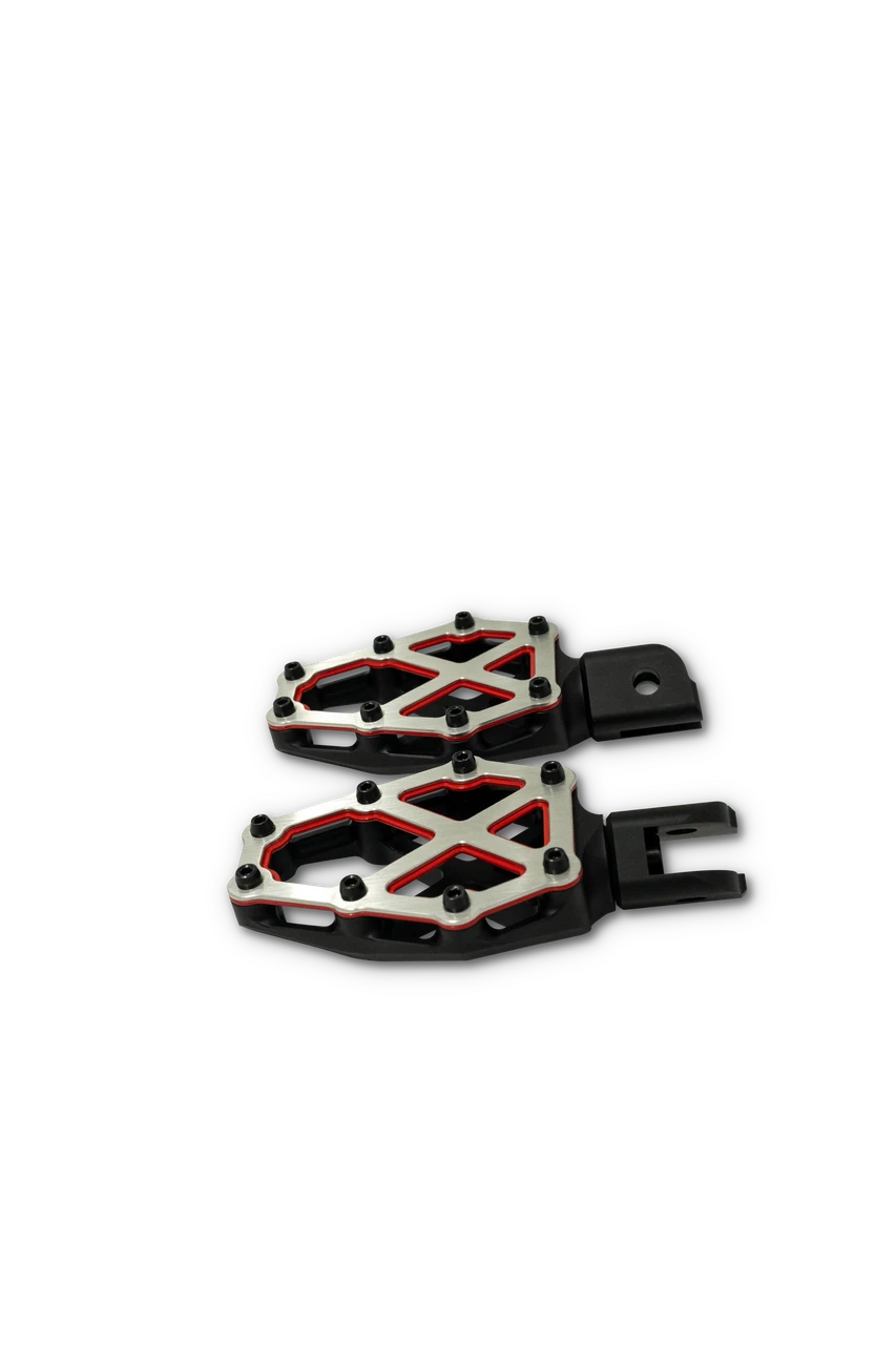 Kodlin NXL Redline Footpegs for Harley-Davidson mid-controlled