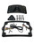 Kodlin Curved 3-bolt mounted Elypse 3-1 LED License Plate Kit in Black BOM