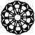 Kodlin by SBS 10-Spoke "E" Floating Front Brake Rotor for Harley-Davidson Touring Models – Black