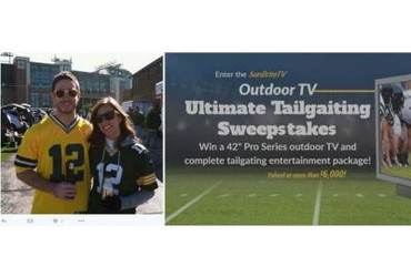 Football Tailgating Competition Win, SunBriteTV Outdoor TV