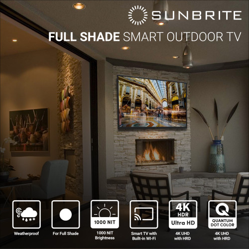 55" Veranda 3 Series - Smart Outdoor TV - Full-Shade - 4K UHD HDR 55" Veranda 3 Series - Smart Outdoor TV - Full-Shade - 4K UHD HDR