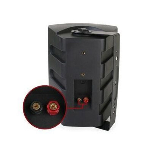 SunBriteTV All-Weather 6.5" Surface Mount Outdoor Speakers, Black, Pair of 2 (SB-AW-6-BLK)