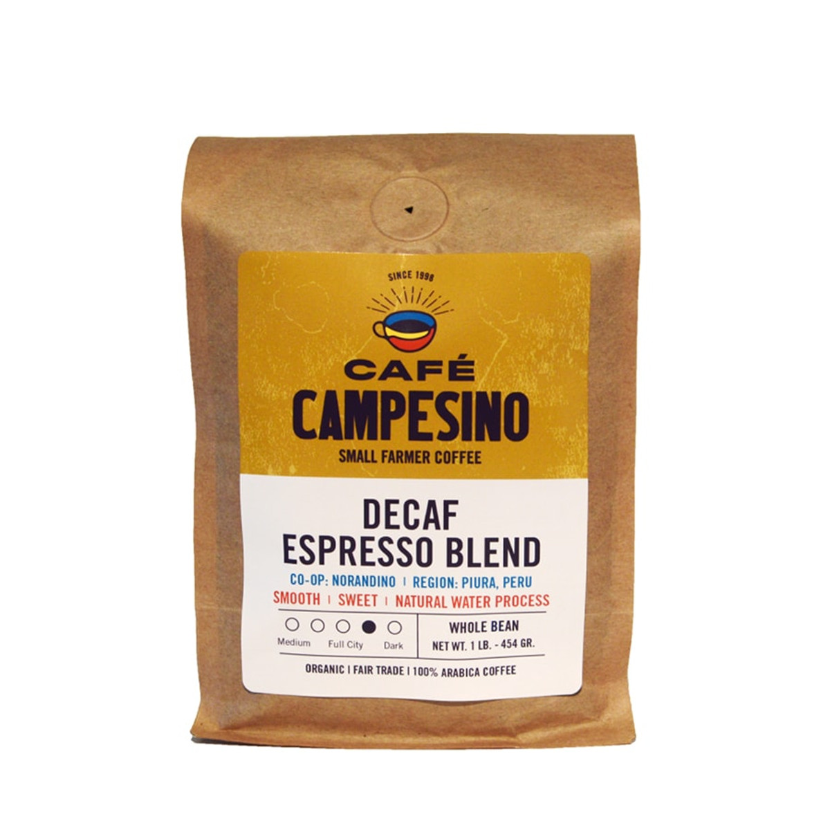 Decaf Espresso Blend Full City Roast Coffee