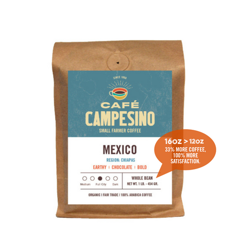 Fair trade, organic, shade-grown, arabica coffee from the Maya Vinic cooperative in Chiapas, Mexico