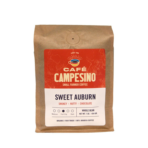 16 oz bag of Sweet Auburn Blend organic coffee.